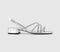Womens OFFICE Seduce Asymetric Strap Sandals Silver Embellished - OFFCUTS SHOES by OFFICE
