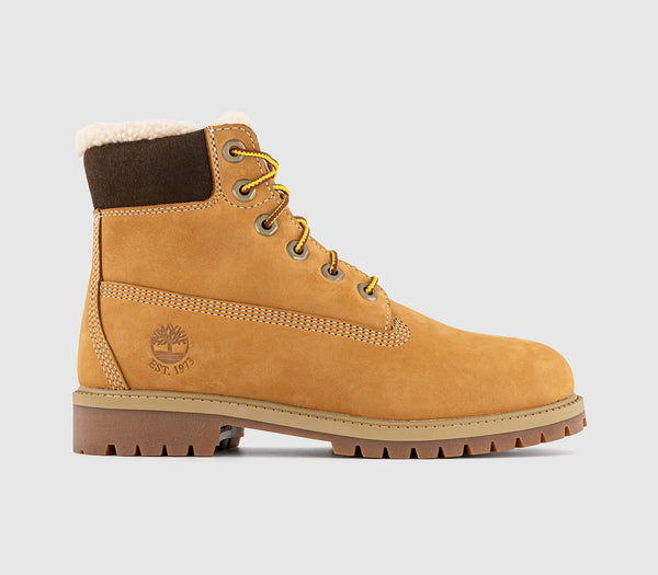 Womens Timberland 6 In Lace Waterproof Boot Junior Wheat