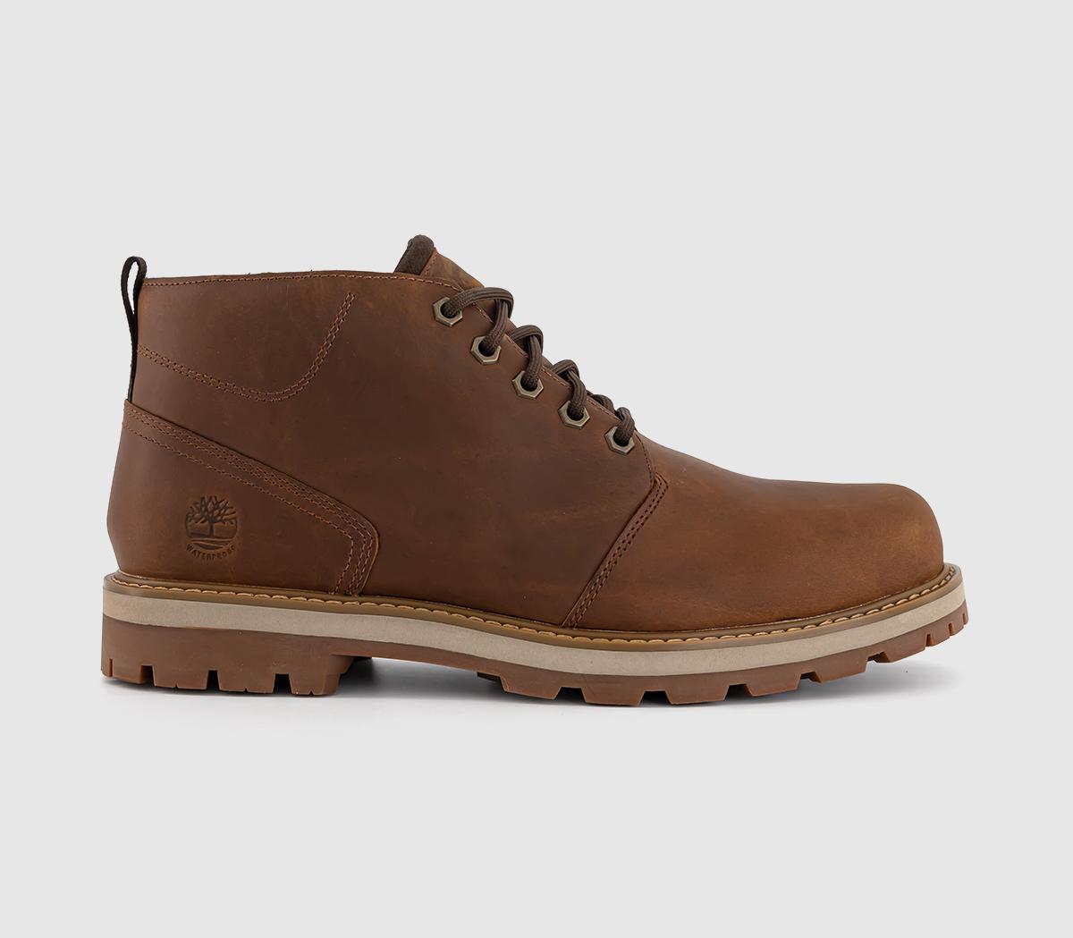 Mens Timberland Britton Road Waterproof Chukka Boots Rust Full Grain