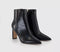 Womens OFFICE Adele Slim Heel Ankle Boots Black - OFFCUTS SHOES by OFFICE