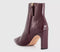Womens OFFICE Adele Slim Heel Ankle Boots Berry Red