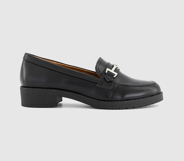 Womens OFFICE Foxy Trim Loafers Black - OFFCUTS SHOES by OFFICE