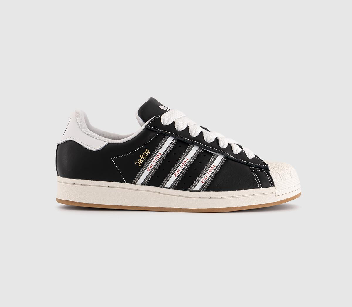 adidas Superstar Korn Trainers Core Black Transluscent Better Scarlet