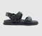 Womens OFFICE Sunlight Double Strap Slingback Footbed Sandals Black - OFFCUTS SHOES by OFFICE