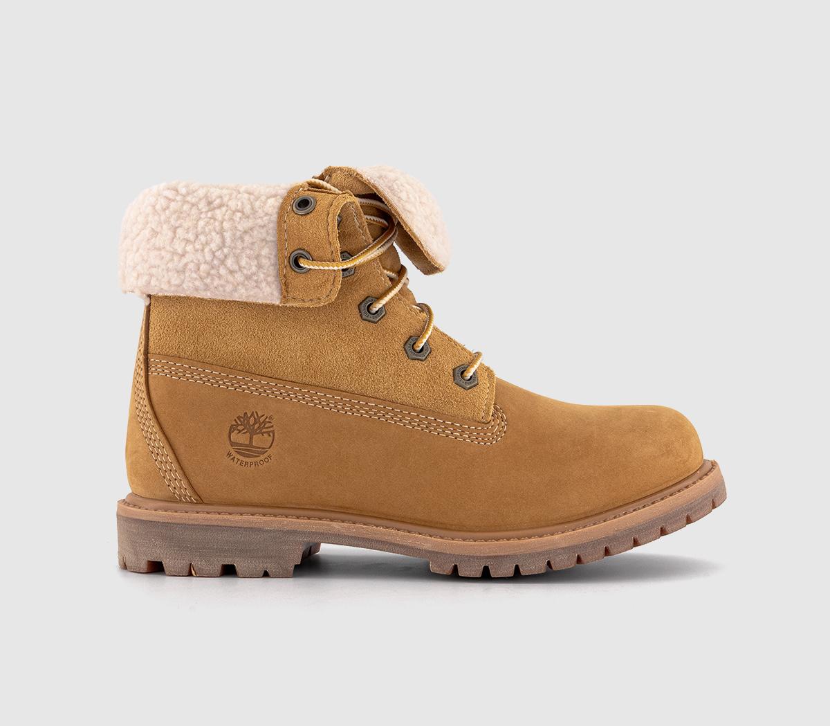 Womens Timberland Mid Warm Lined Waterproof Boots Wheat