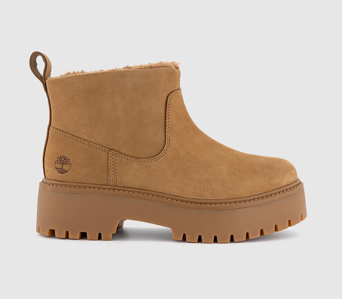 Womens Timberland Stone Street Mid Warm Lined Boot Wheat