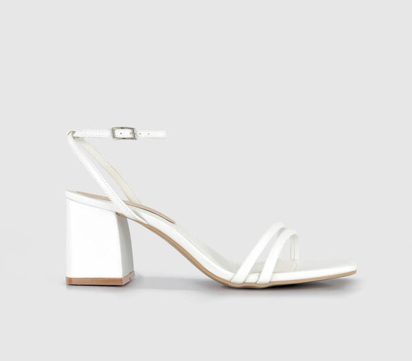 Womens Office Manifest Two Part Heeled Sandals White
