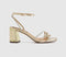 Womens Office Matchmaker Embellished Strappy Sandals Gold Embellished