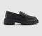 Womens OFFICE Flyer  Chunky Snaffle Loafers Black - OFFCUTS SHOES by OFFICE