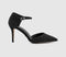 Womens OFFICE Hide Out Two Part Court Heels Black Embellished