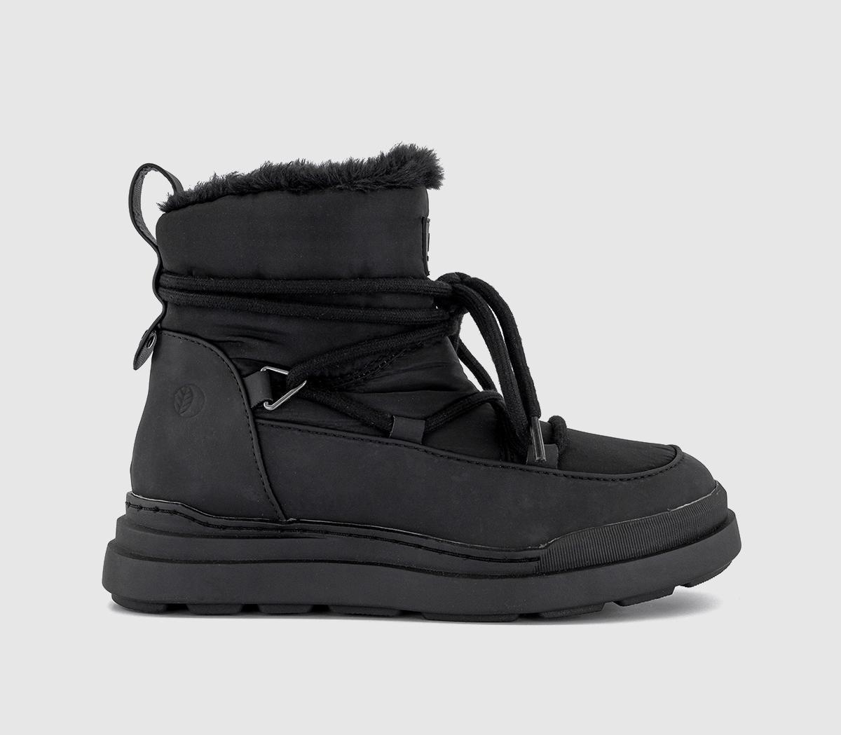 Womens Earth Addict Eira Snow Boots Black