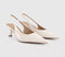 Womens OFFICE Million Slingback Court Kitten Heels Cream Patent