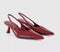 Womens OFFICE Million Slingback Kitten Heels Red