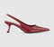 Womens OFFICE Million Slingback Kitten Heels Red - OFFCUTS SHOES by OFFICE