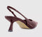 Womens OFFICE Million Slingback Kitten Heels Berry Red