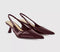 Womens OFFICE Million Slingback Kitten Heels Berry Red