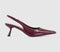 Womens OFFICE Million Slingback Kitten Heels Berry Red - OFFCUTS SHOES by OFFICE