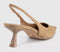Womens OFFICE Million Slingback Kitten Heels Taupe Faux Suede