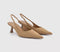 Womens OFFICE Million Slingback Kitten Heels Taupe Faux Suede