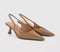 Womens OFFICE Million Slingback Court Kitten Heels Pale Bronze