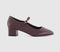 Womens OFFICE Message Heeled Mary Jane Shoes Berry