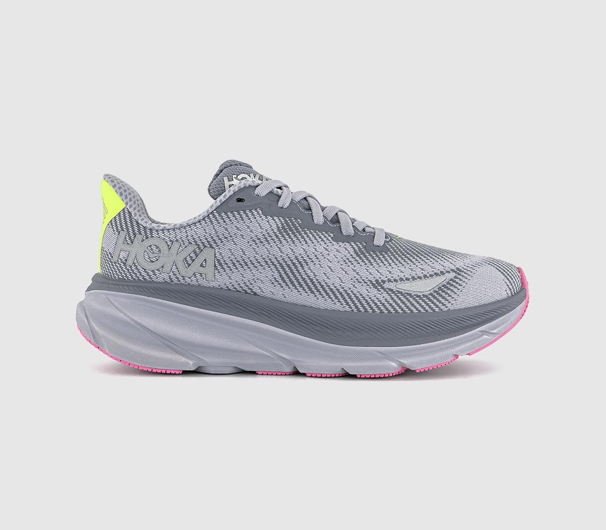 HOKA Clifton 9 GTX Trainers Grey Skies Foggy Grey