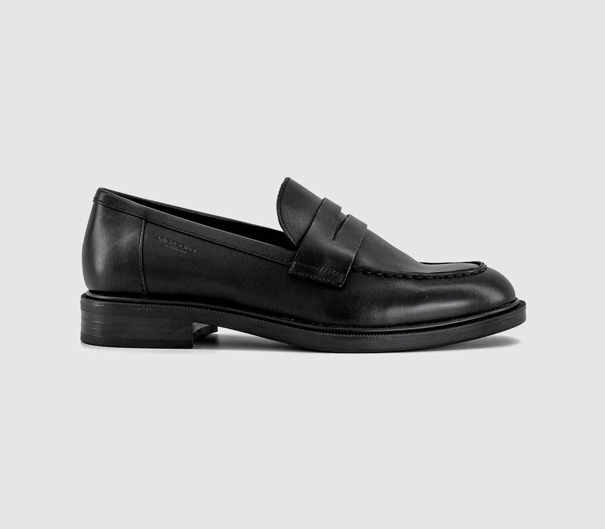 Womens Vagabond Shoemakers Amina Penny Loafers Black