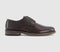 Mens Office Curtis Leather Derby Shoes Brown Leather