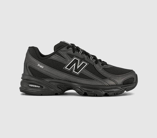 New Balance 740 V2 Trainers Black - OFFCUTS SHOES by OFFICE