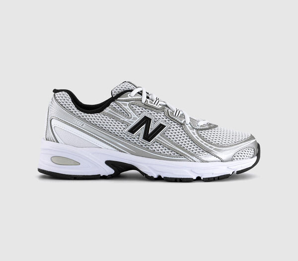 New Balance 740 Trainers White Silver Black