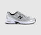 New Balance 740 Trainers White Silver Black - OFFCUTS SHOES by OFFICE