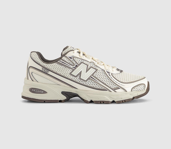 New Balance 740 V2 Trainers Metallic White Brown