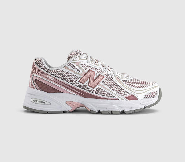 New Balance 740 V2 Trainers Rosewood White