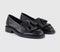 Womens OFFICE Fizzy Tassel Fringe Loafers Black Leather