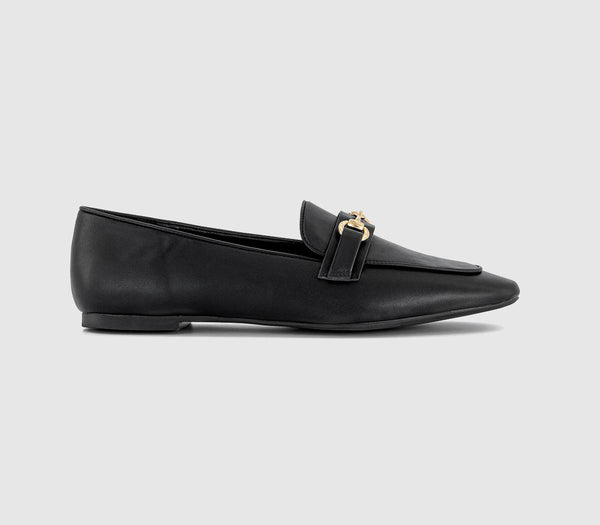 Womens OFFICE Freesia Snaffle Trim Loafers Black