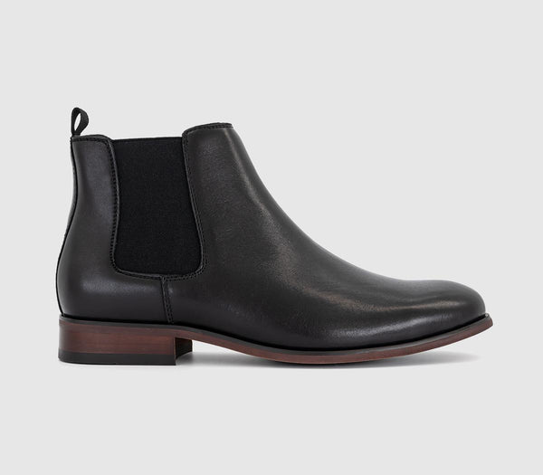 Mens Office Berkley Chelsea Boots Black Leather