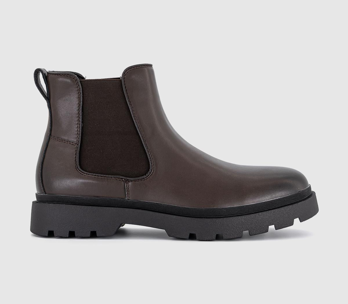 Mens Office Bampton Chunky Chelsea Boots Brown