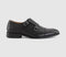 Mens OFFICE Michal Double Strap Monk Shoes Black Leather - OFFCUTS SHOES by OFFICE