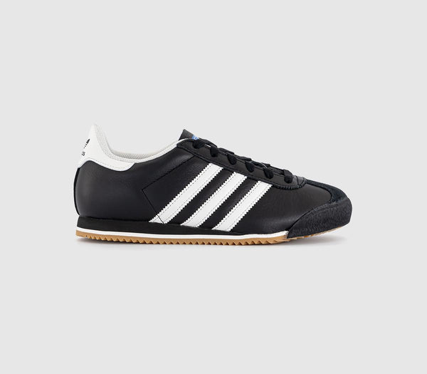 adidas K74 Trainers Black White Gum