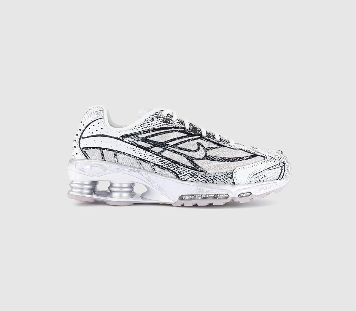 Nike Shox Ride 2 Trainers White Metallic Platinum Black Flt Gold