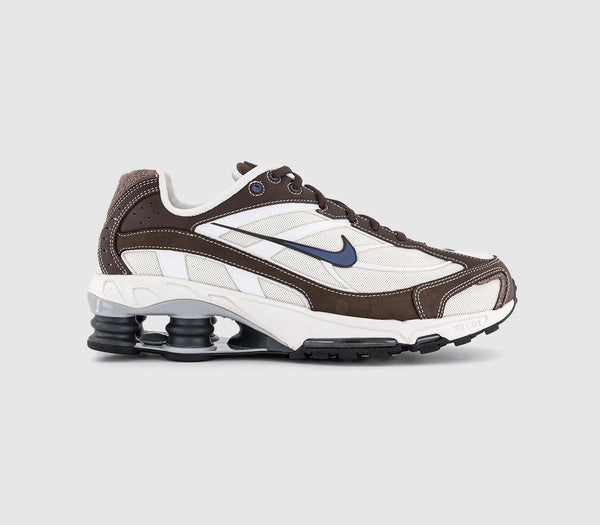  Nike Shox Ride 2 Trainers Baroque Brown Diffused Blue Phantom Uk Size 7