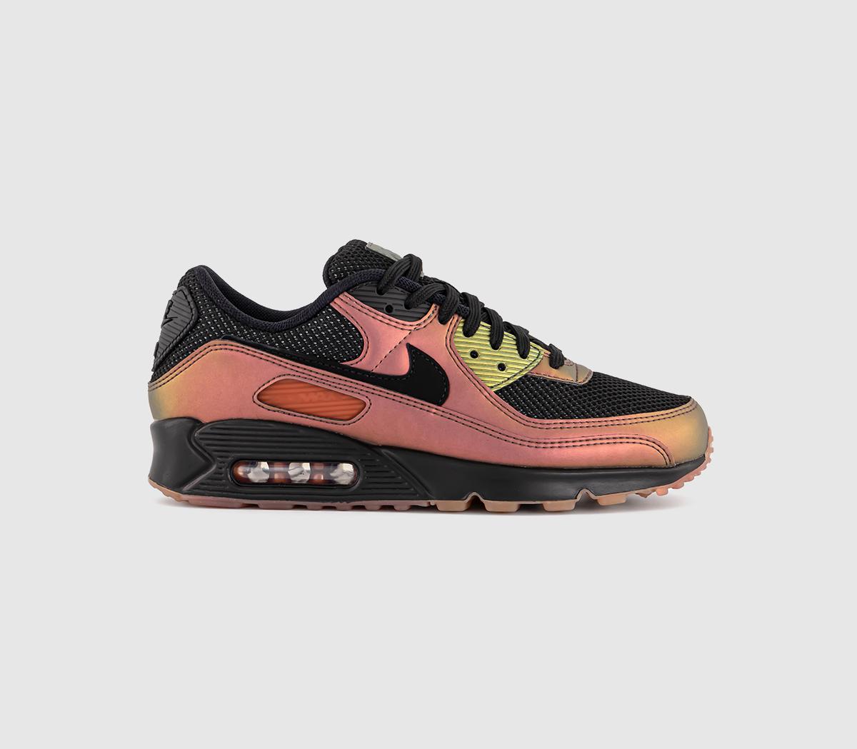 Nike Air Max 90 GL Trainers Black Black Dark Russet Metallic Copper Sequoia