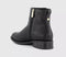 Womens OFFICE Aubrey Zip Detail Flat Ankle Boots Black - OFFCUTS SHOES by OFFICE