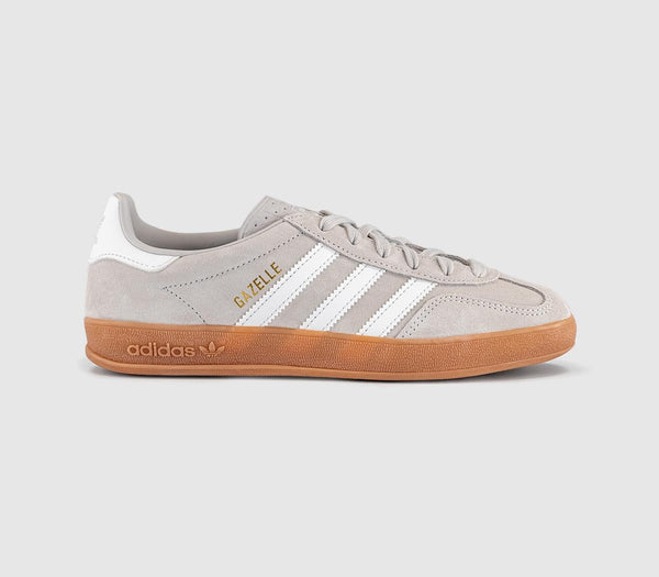 adidas Gazelle Indoor Trainers Chalk Pearl White Gum UK Size 6
