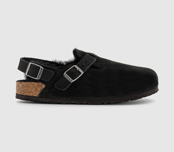 Womens Birkenstock Tokio Shearling Black