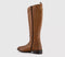 Womens OFFICE Kelsey Knee High Riding Boots Tan Leather