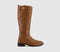 Womens OFFICE Kelsey Knee High Riding Boots Tan Leather