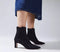 Womens OFFICE Amaya Covered Chelsea Ankle Boots Black Faux Suede - OFFCUTS SHOES by OFFICE