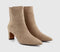 Womens OFFICE Amaya Covered Chelsea Ankle Boots Taupe Faux Suede