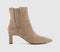 Womens OFFICE Amaya Covered Chelsea Ankle Boots Taupe Faux Suede - OFFCUTS SHOES by OFFICE
